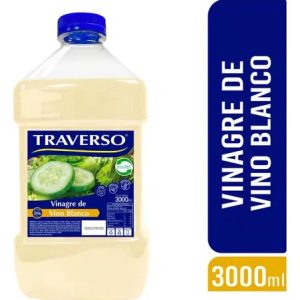 VINAGRE DE VINO BLANCO TRAVERSO 3 LITROS