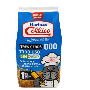 HARINA SIN POLVOS TRES CEROS COLLICO 1KG