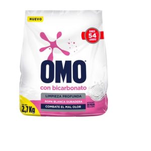 DETERGENTE POLVO C/ BICARBONATO OMO 2.7 KG
