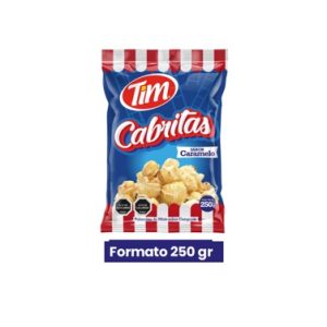 CABRITAS TIM POP CORN CARAMELO 14X250 GRS