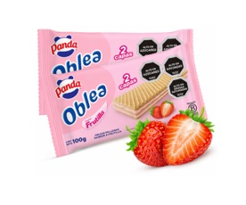 OBLEAS PANDA FRUTILLA 28X100 GRS