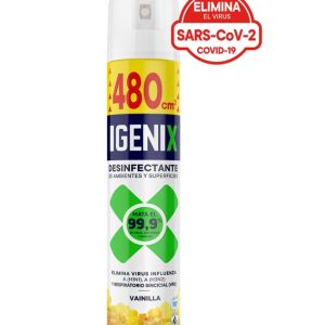 DESINFECTANTE AEROSOL IGENIX VAINILLA JIRAFA 12X480CC