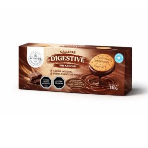 GALLETA ECOVIDA DIGESTIVE BAÑO CHOCOLATE 32X130 GRS