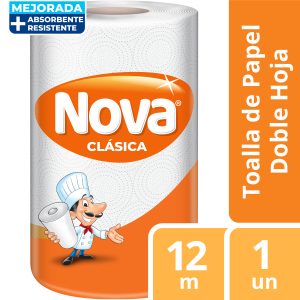TOALLA DE PAPEL NOVA CLASICA 12 METROS X1 ROLLO