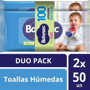 TOALLITAS HUMEDAS BABYSEC ULTRA X100 UNIDADES