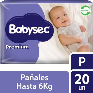 PAÑAL BABYSEC PREMIUM TALLA P 8X20 UNIDADES