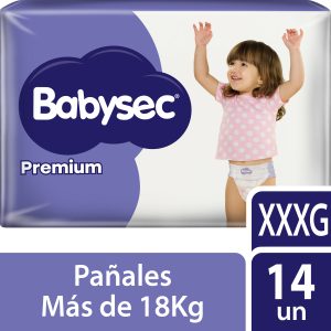 PAÑAL BABYSEC PREMIUM TALLA XXXG X14 UNIDADES